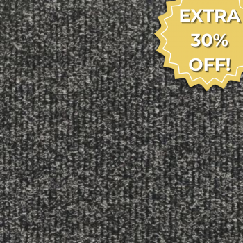 Zetex Yukon Rib Tungsten Carpet Tiles